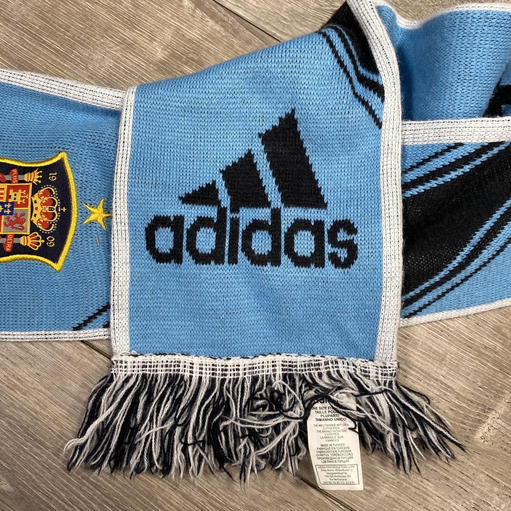 Spain Scarf Campeones De Europa 1964 2008 Blue Soccer Football‎ Adidas España - Picture 4 of 6